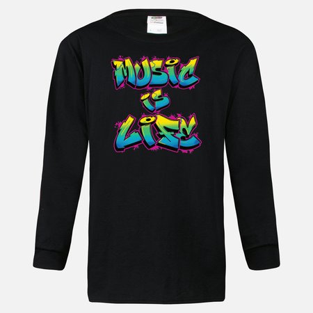 MUSIC IS LIFE LONG SLEEVE SHIRT
