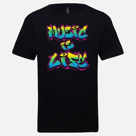 MUSIC IS LIFE UNISEX T-SHIRT