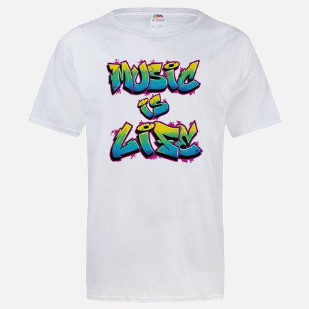 MUSIC IS LIFE UNISEX T-SHIRT